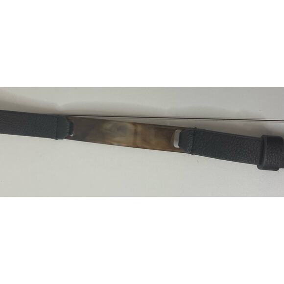 Chicos 2 Size Afjustable Black & Brown Belt with decorative sections - Picture 4 of 10